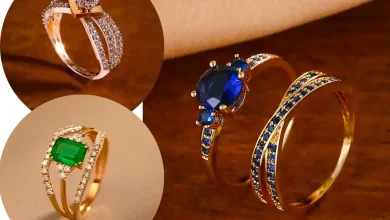 انگشتر نگین سوراسکی مدرن