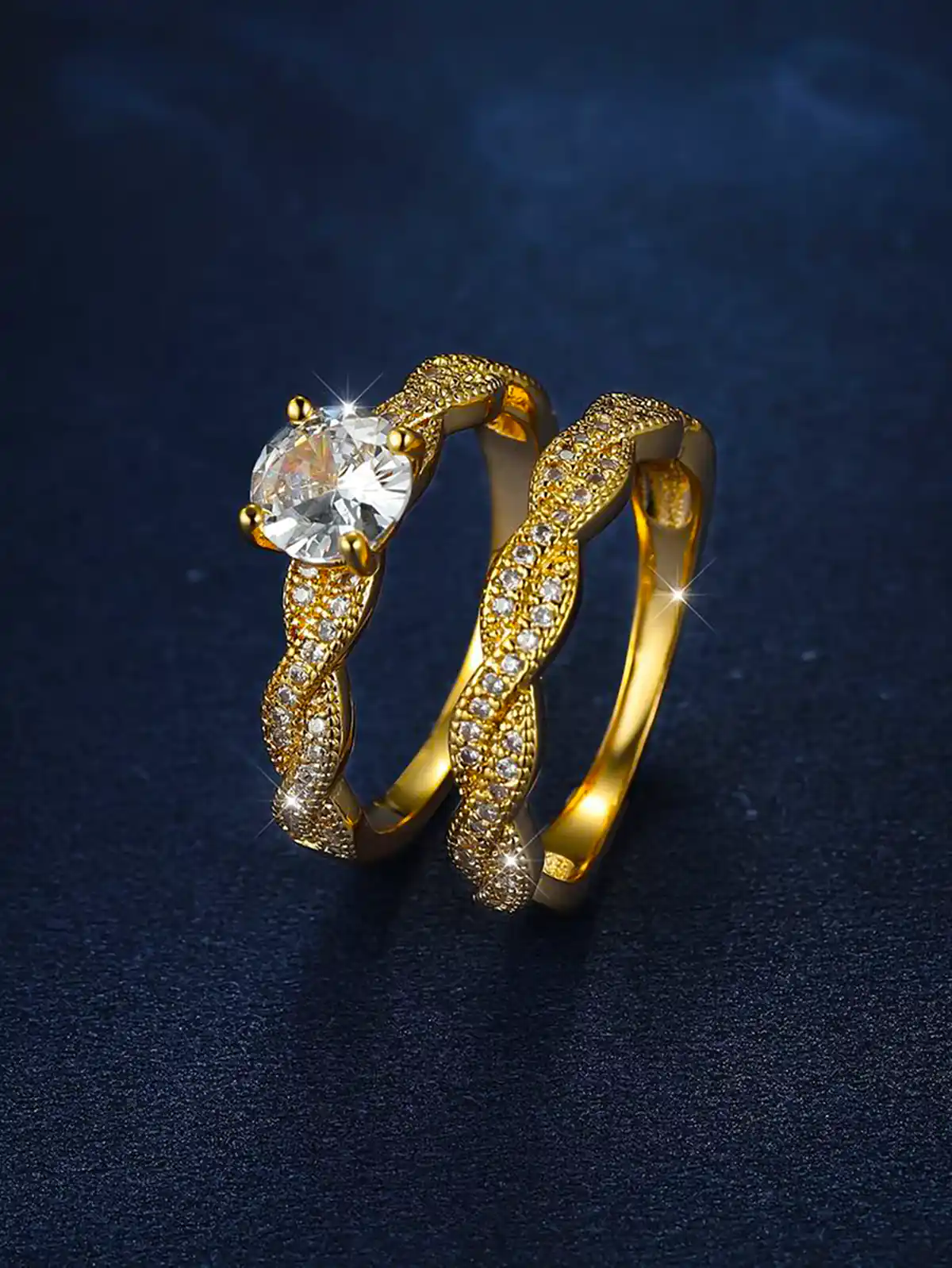 انگشتر نگین سوراسکی مدرن