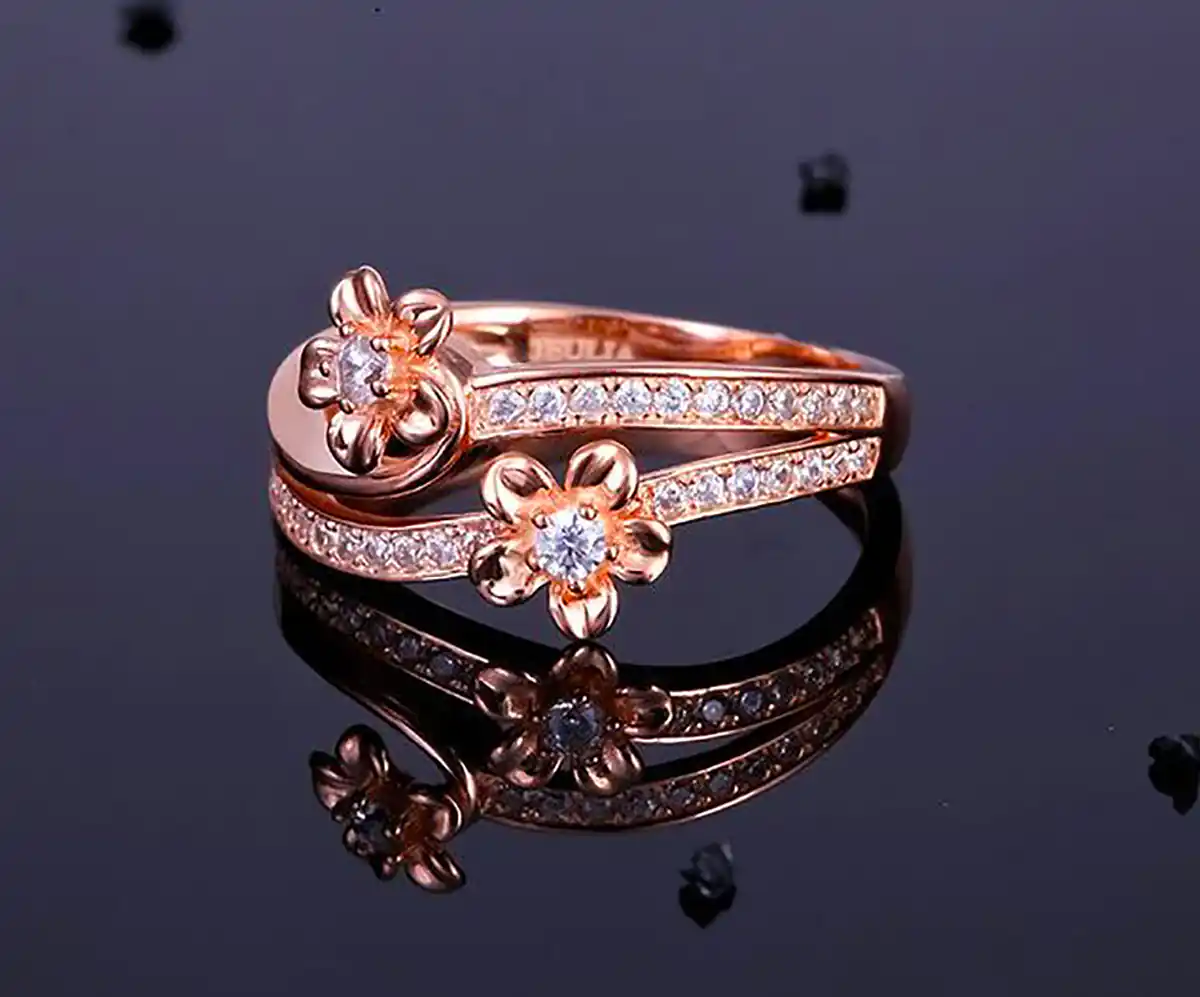 انگشتر نگین سوراسکی مدرن