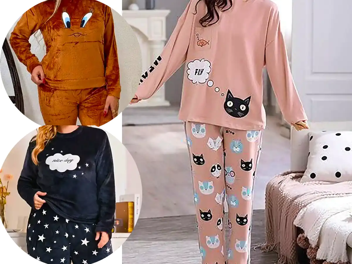 بلوز شلوار راحتی دخترانه