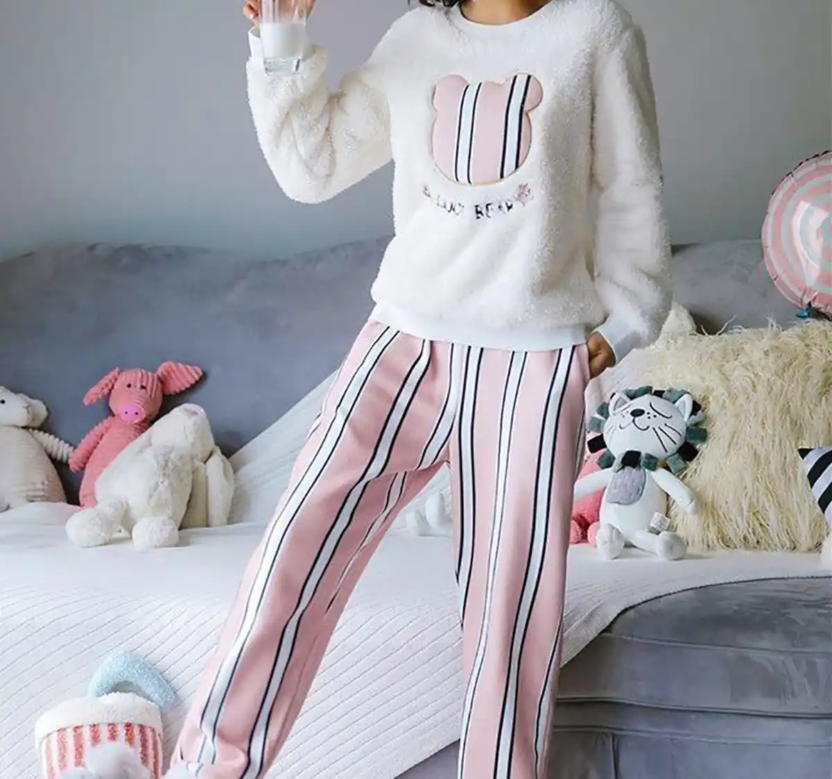 بلوز شلوار راحتی دخترانه