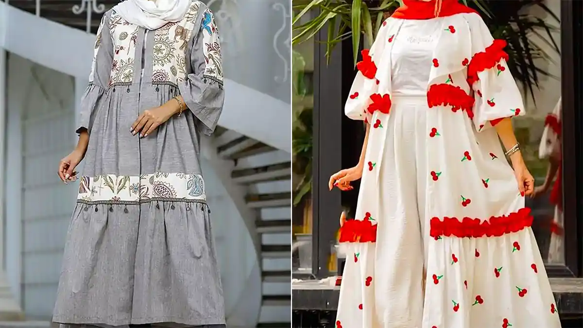 مانتو چین دار شیک