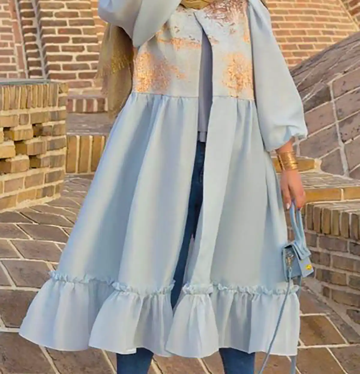 مانتو چین دار شیک