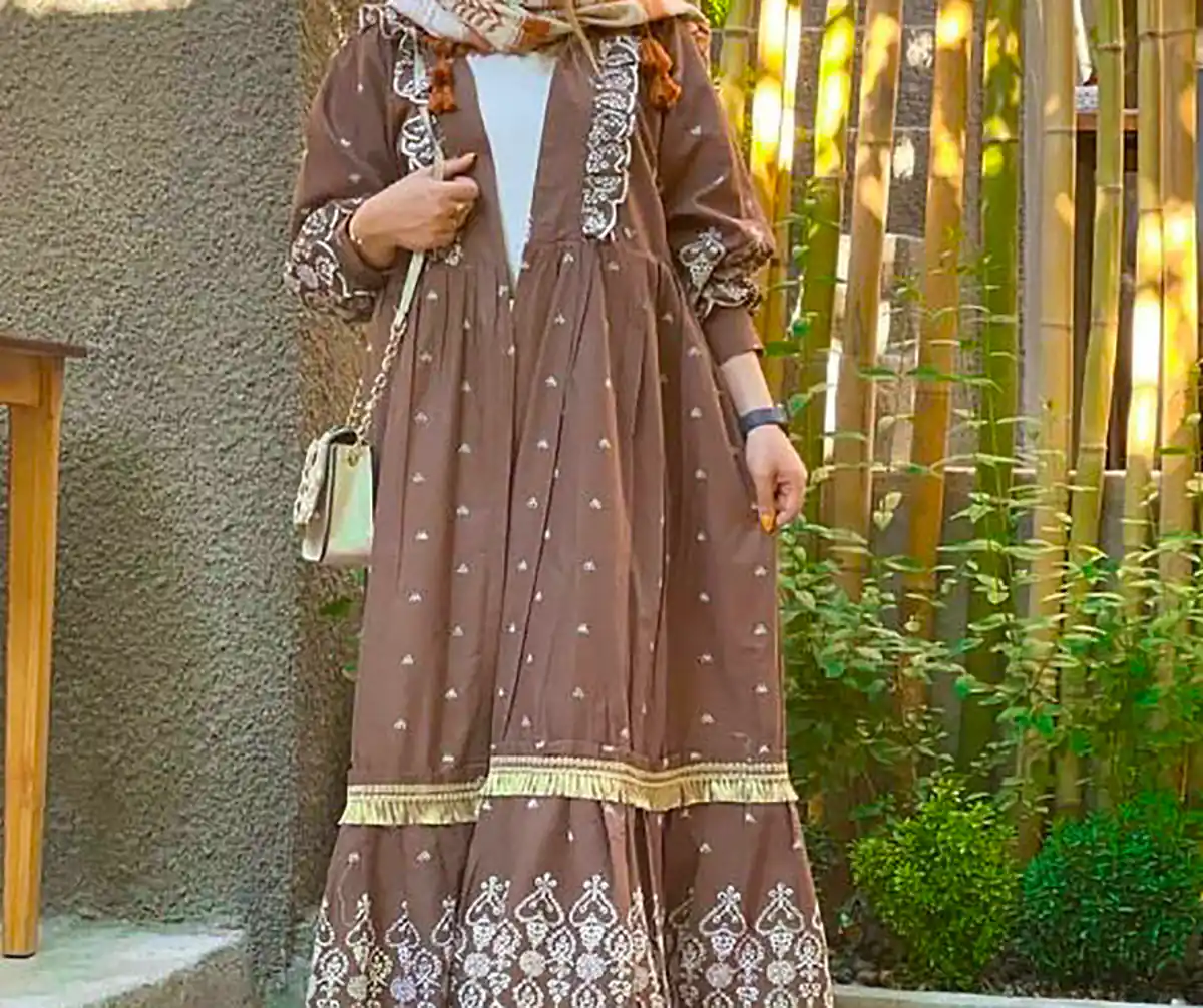 مانتو چین دار شیک