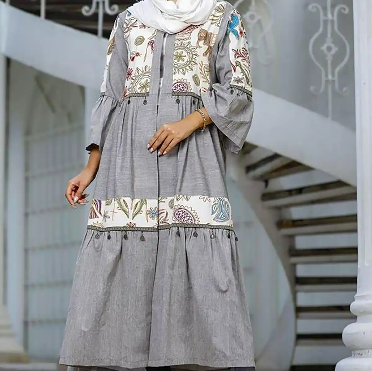 مانتو چین دار شیک