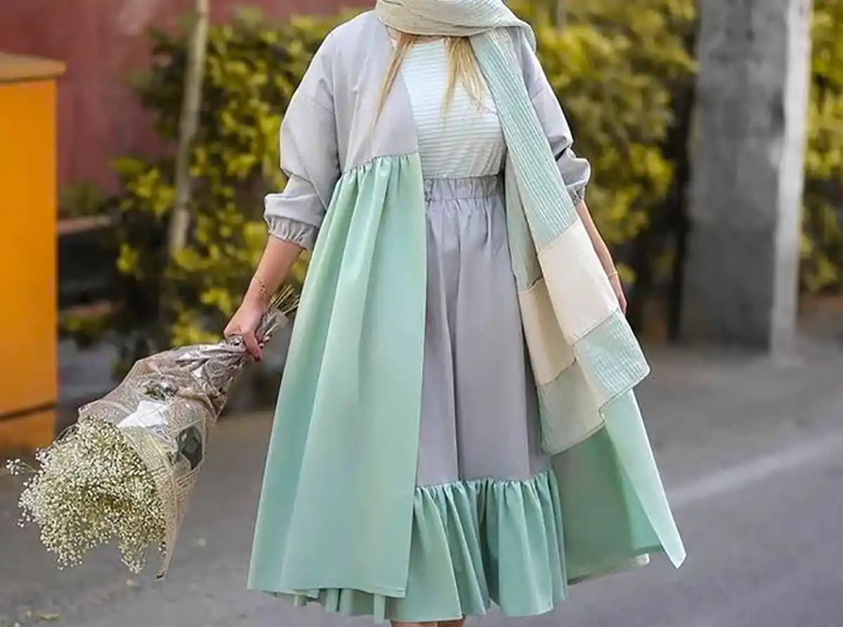 مانتو چین دار شیک