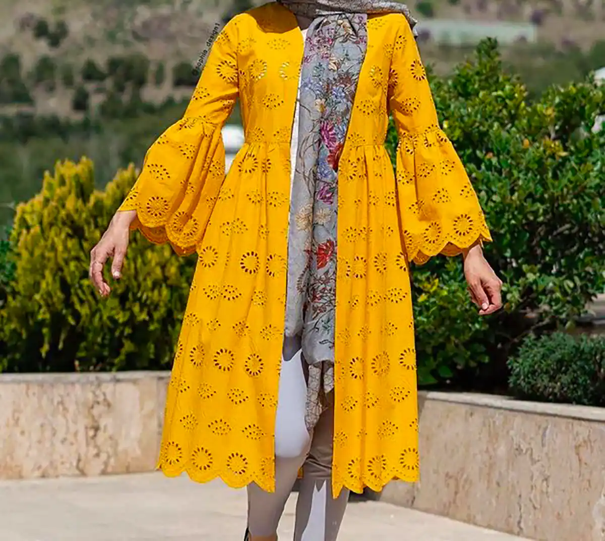 مانتو چین دار شیک