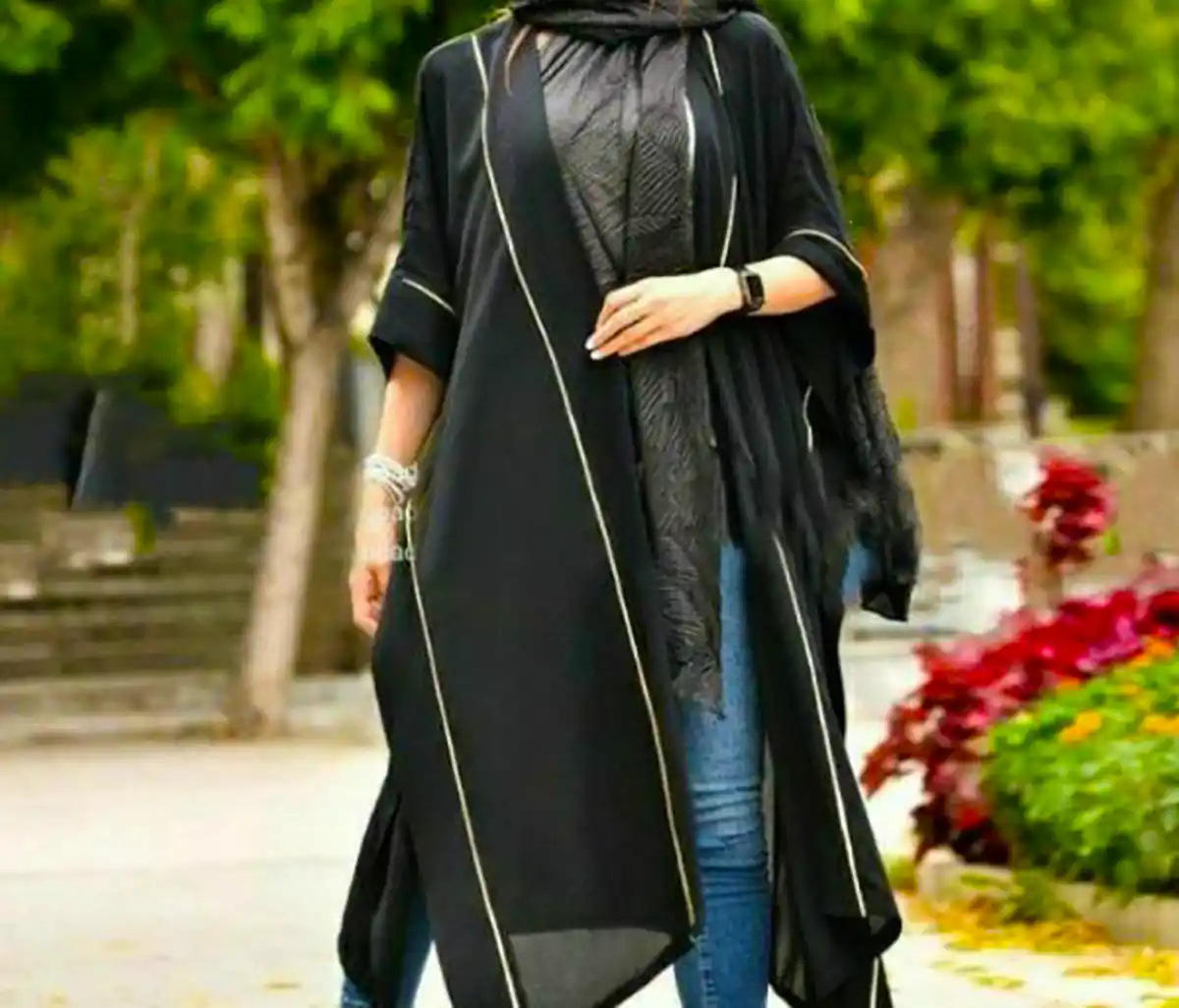 مانتو مشکی مجلسی