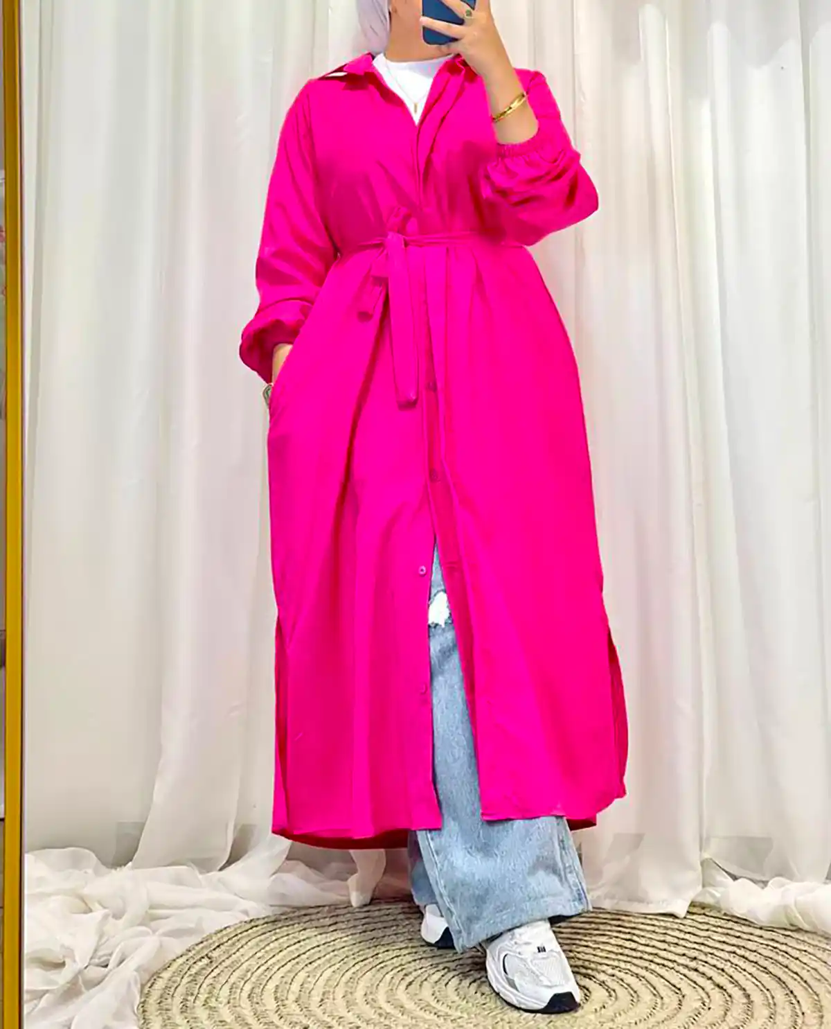 مانتو صورتی جدید