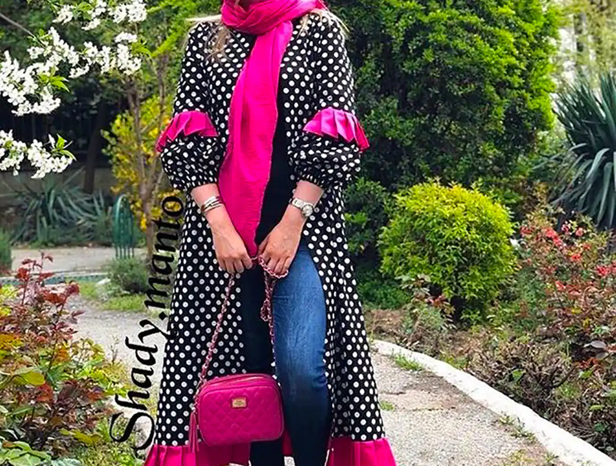 مانتو صورتی جدید