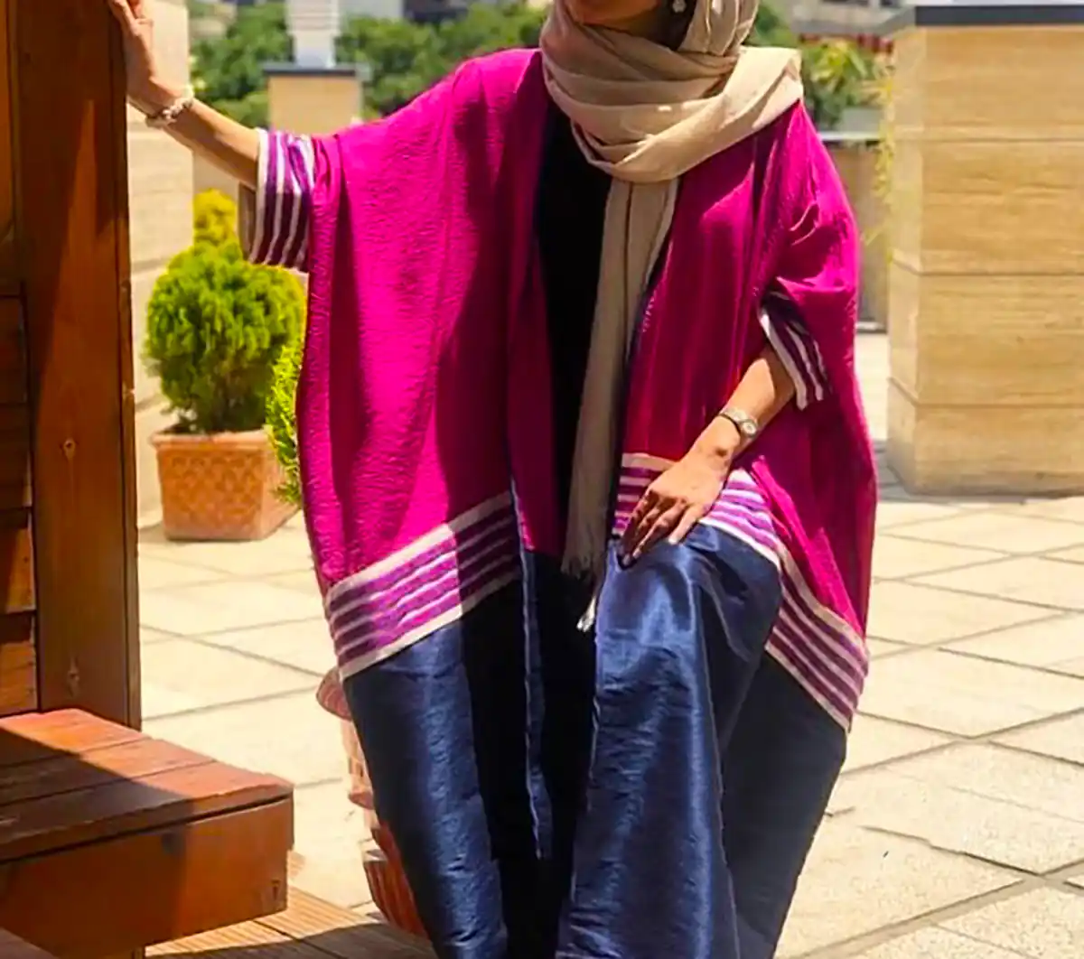 مانتو صورتی جدید