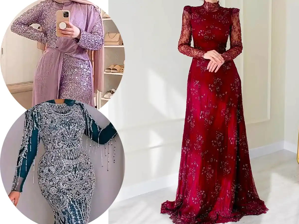 ماکسی مجلسی منجوق دوزی