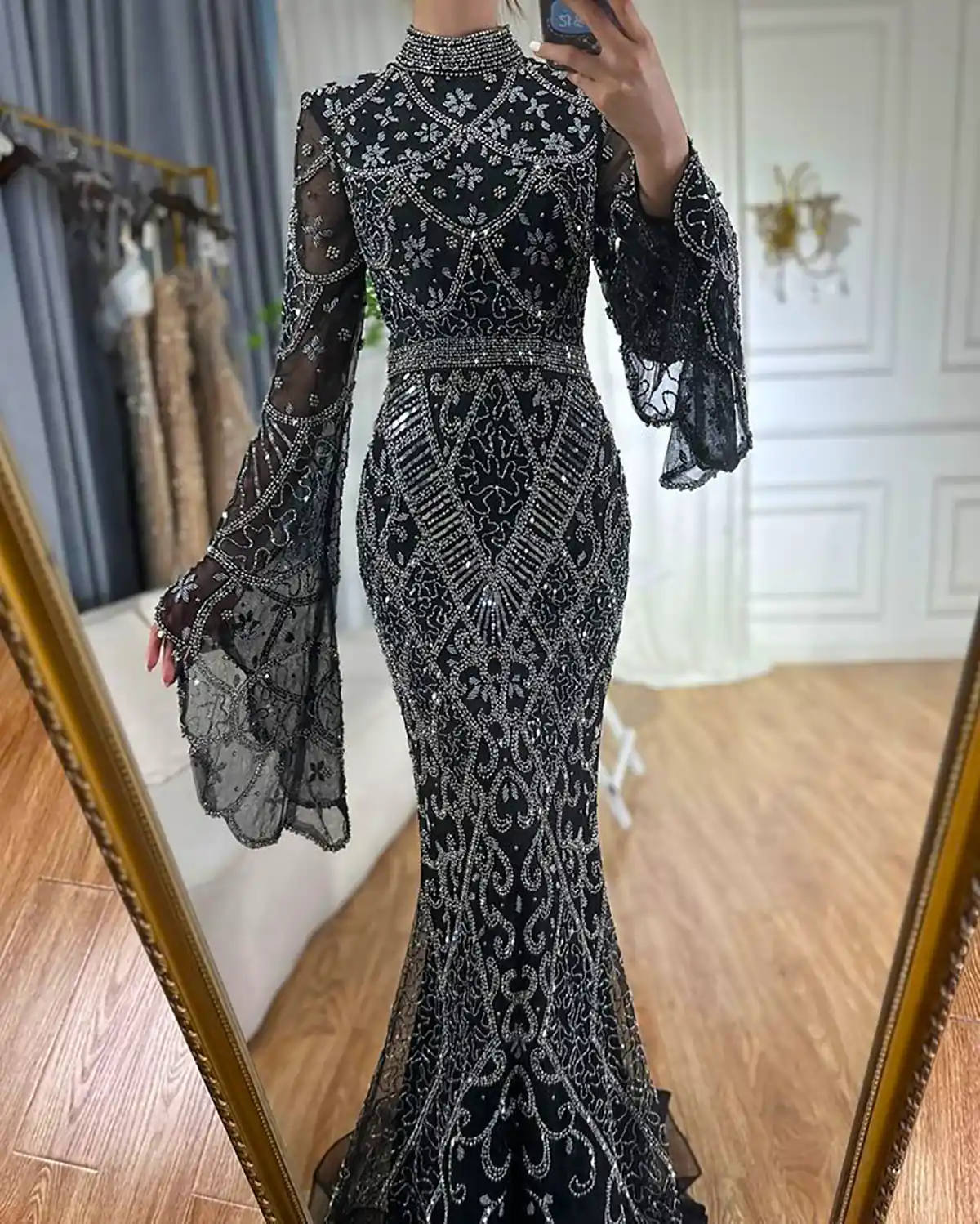 ماکسی مجلسی منجوق دوزی