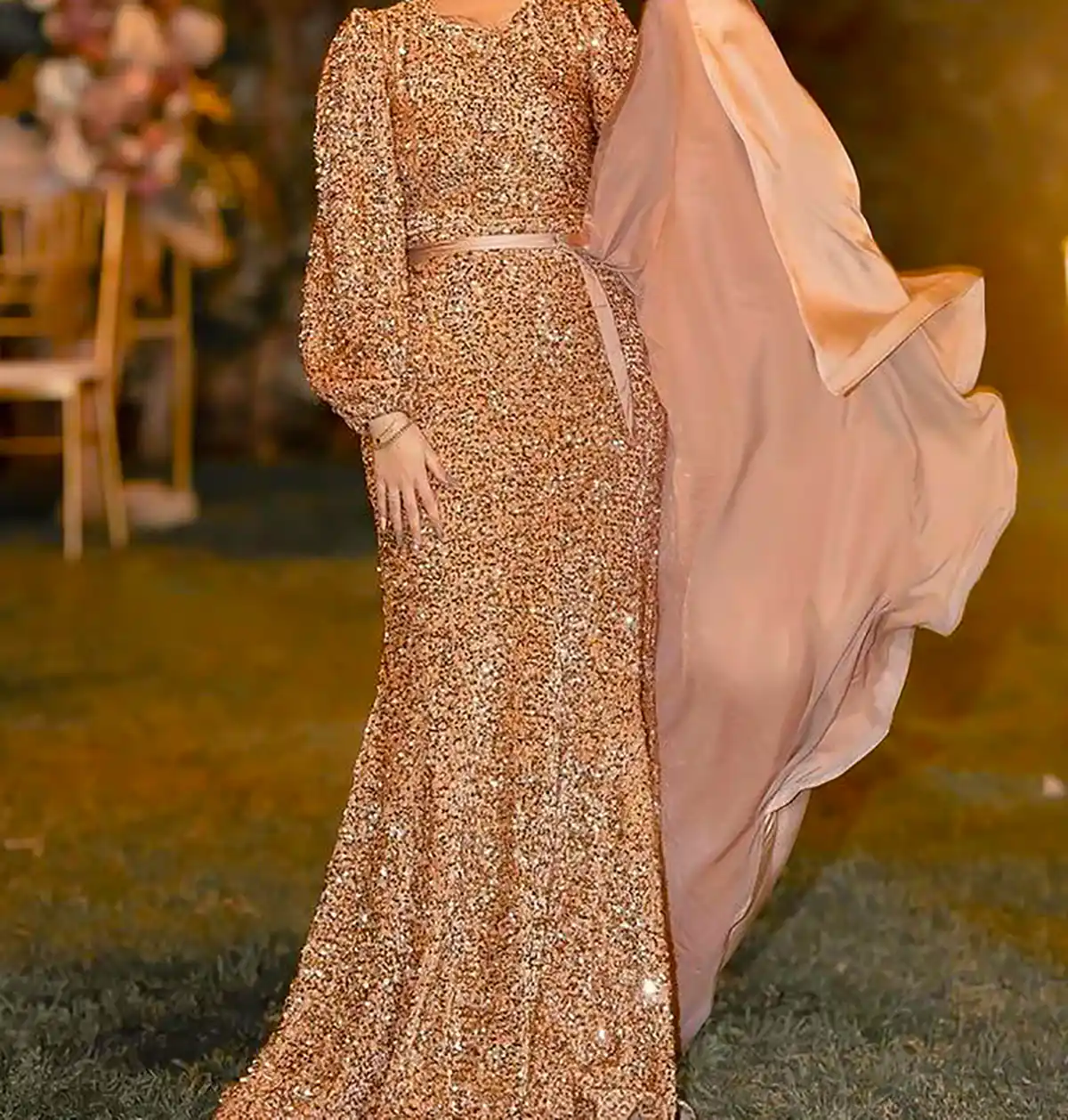 ماکسی مجلسی منجوق دوزی