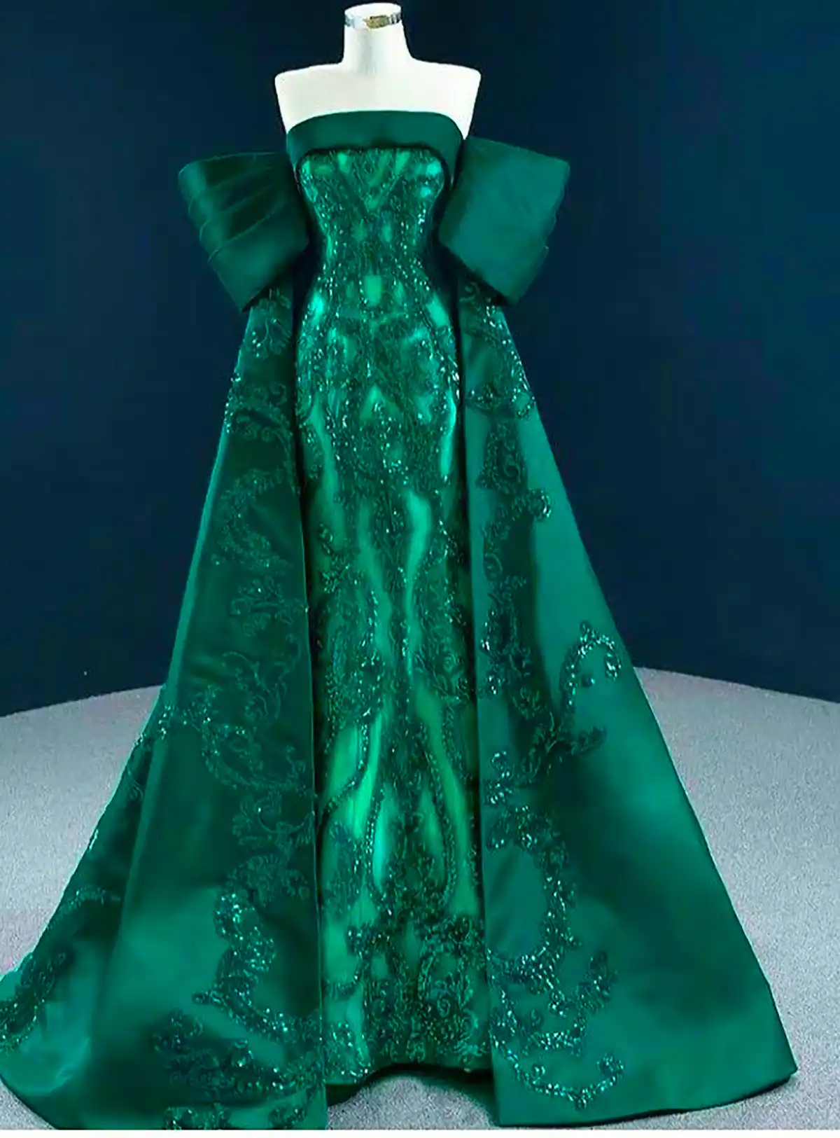 ماکسی مجلسی سبز شیک