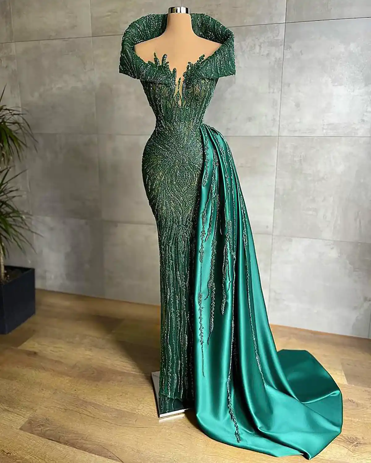 ماکسی مجلسی سبز شیک