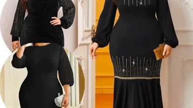 ماکسی مشکی سایز بزرگ