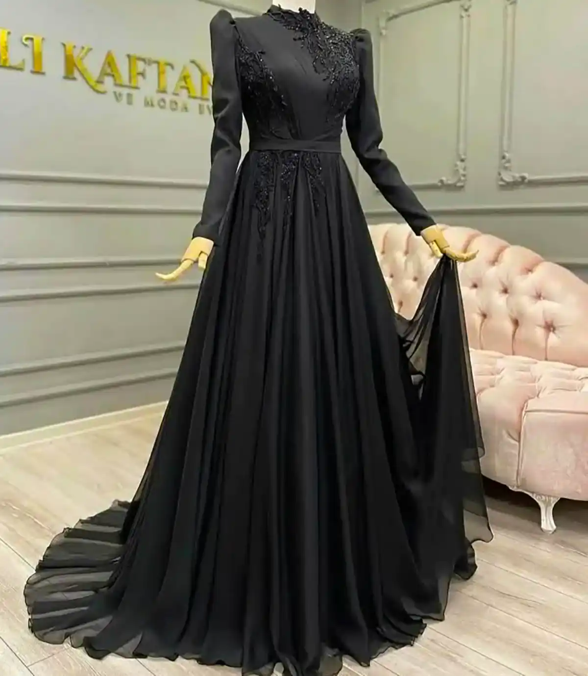 ماکسی مشکی سایز بزرگ