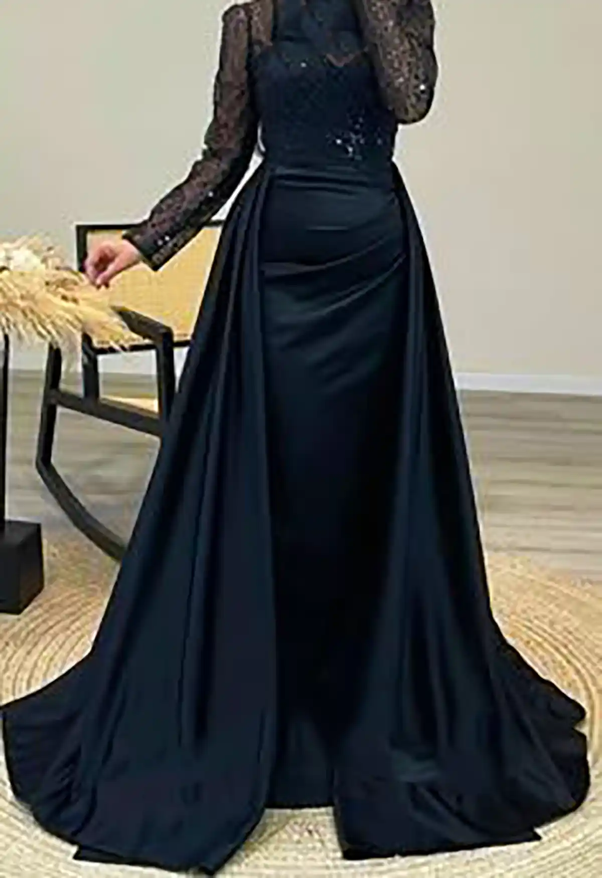 ماکسی مشکی سایز بزرگ