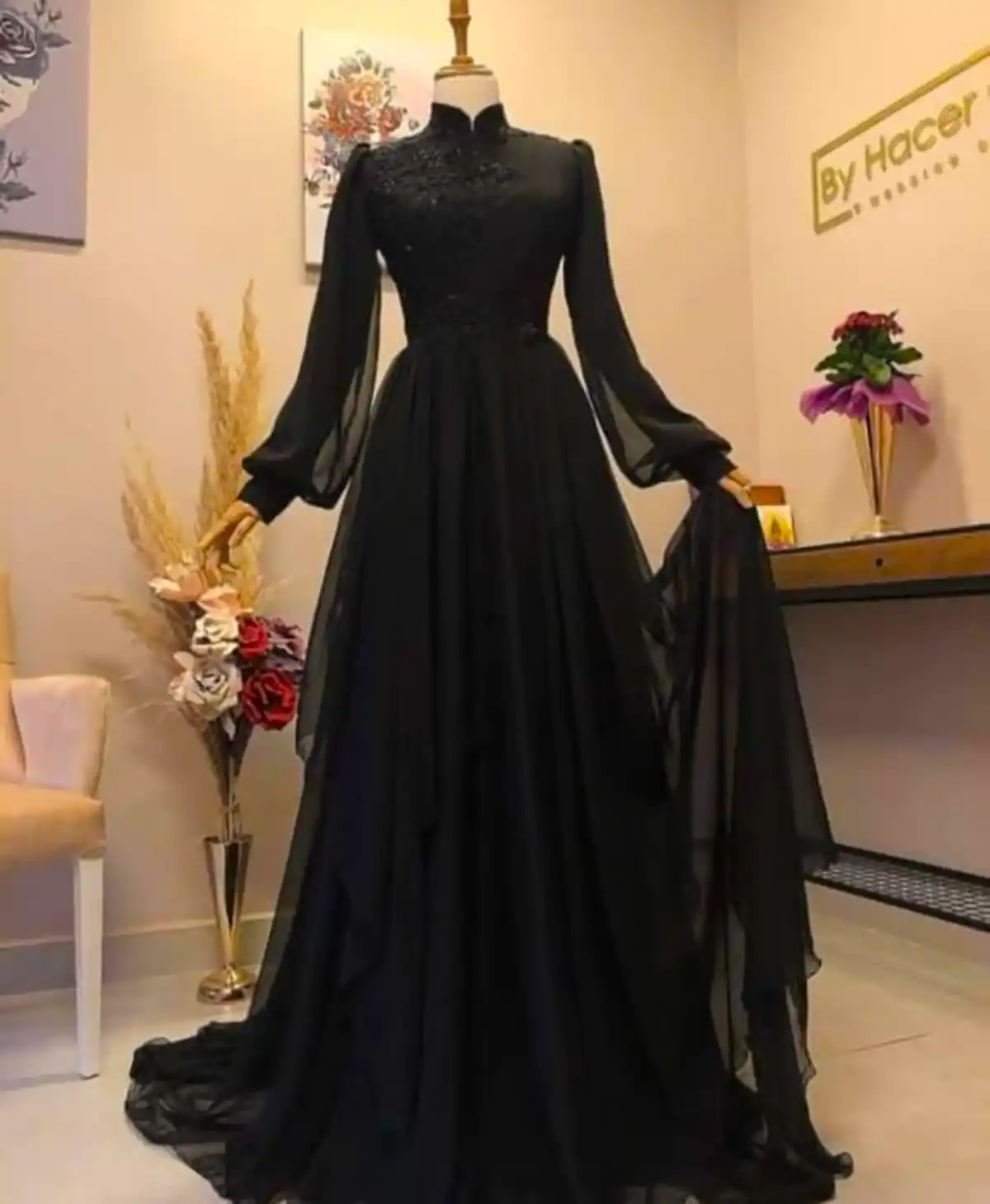 ماکسی مشکی سایز بزرگ