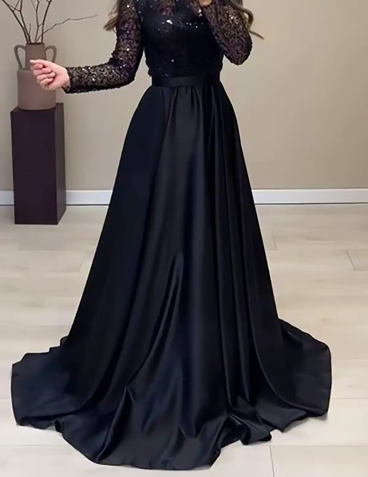 ماکسی مشکی سایز بزرگ