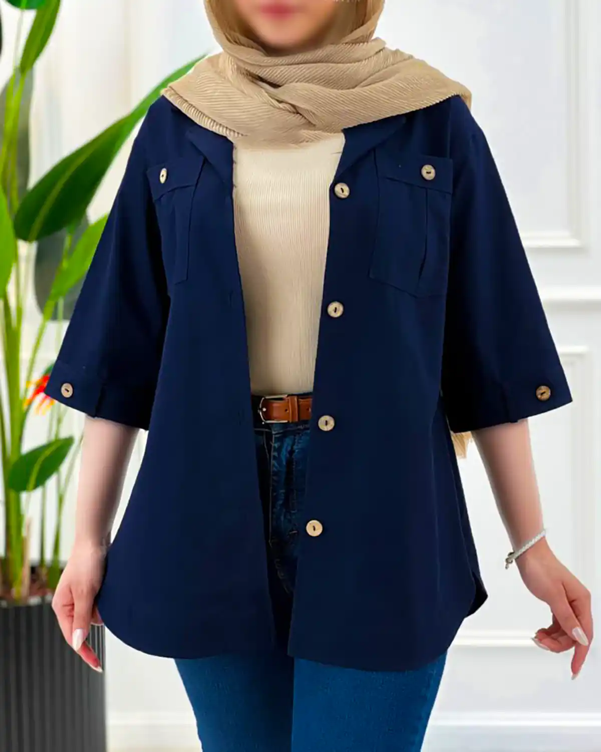 شومیز مانتویی باکلاس