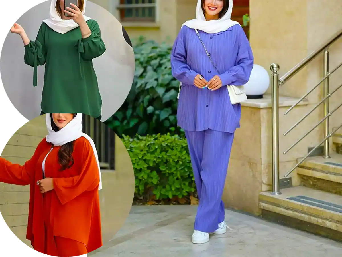 شومیز مانتویی رنگی اسپرت