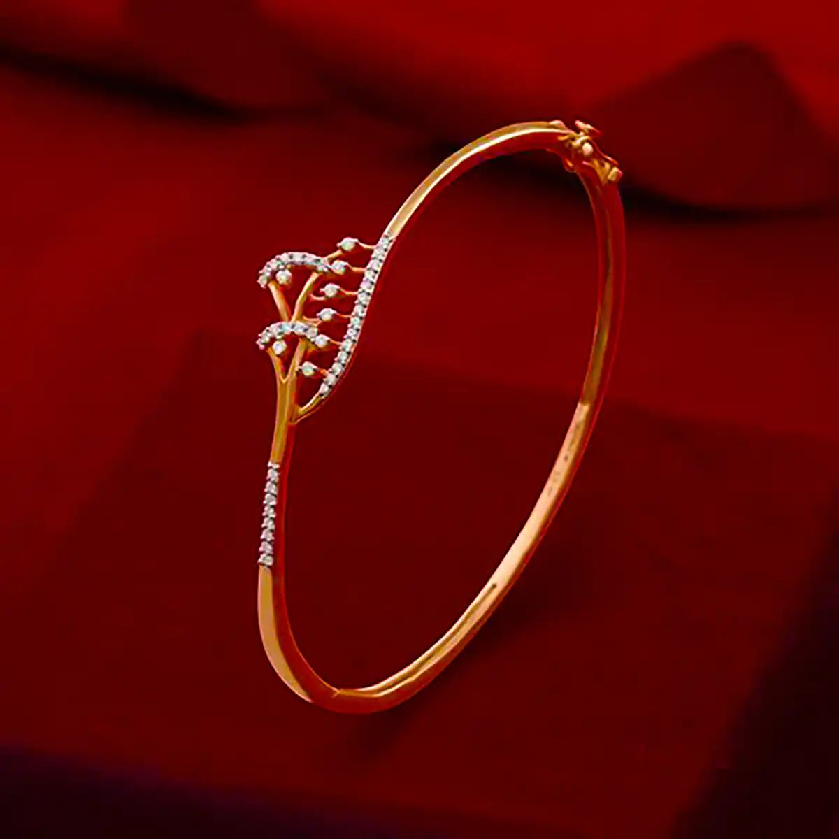 بنگل طلا سوارسکی شیک