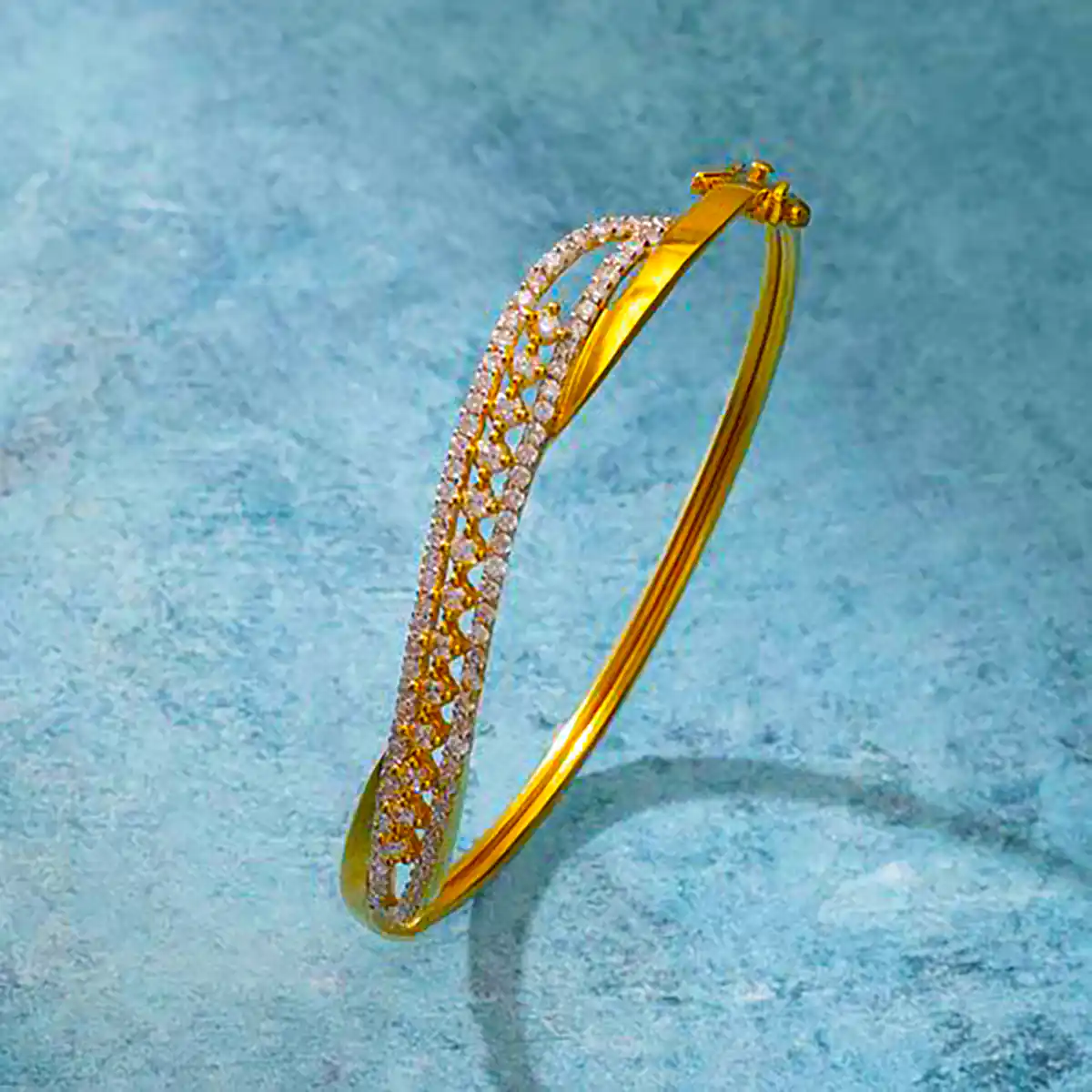 بنگل طلا سوارسکی شیک