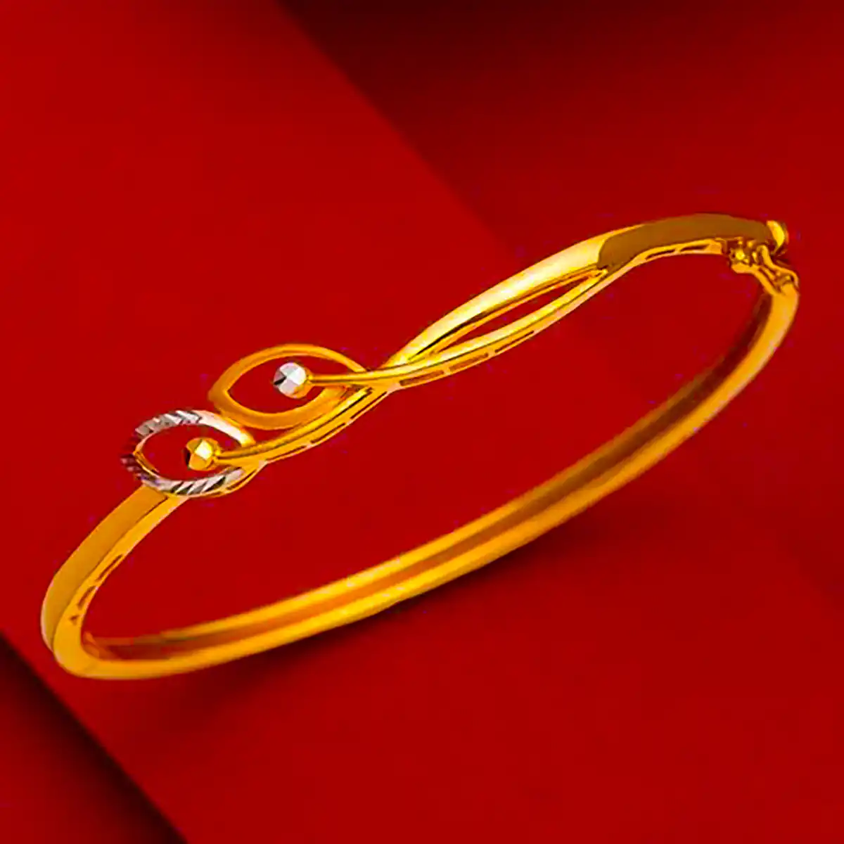 بنگل طلا سوارسکی شیک