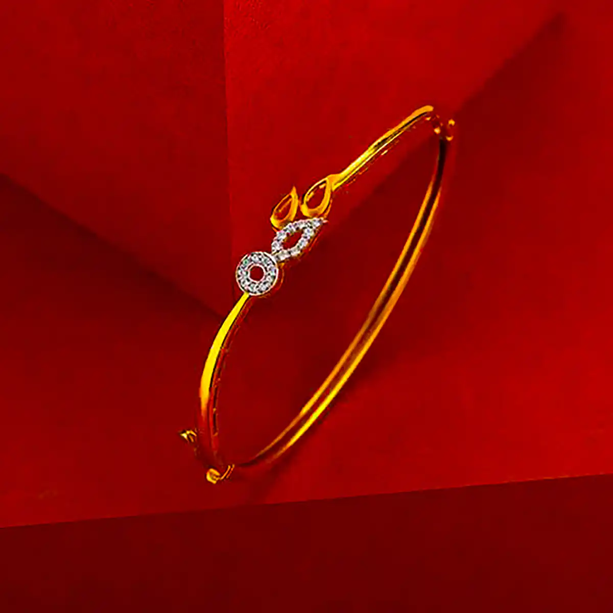 بنگل طلا سوارسکی شیک