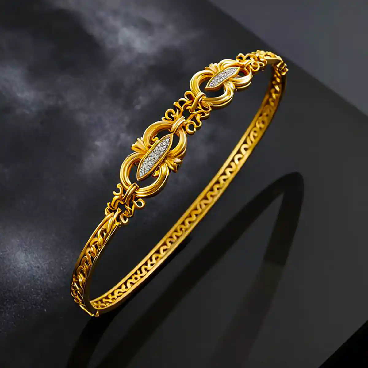 بنگل طلا زیبا