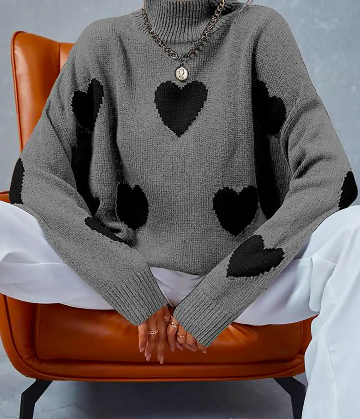 بلوز بافت طرح قلب زنانه