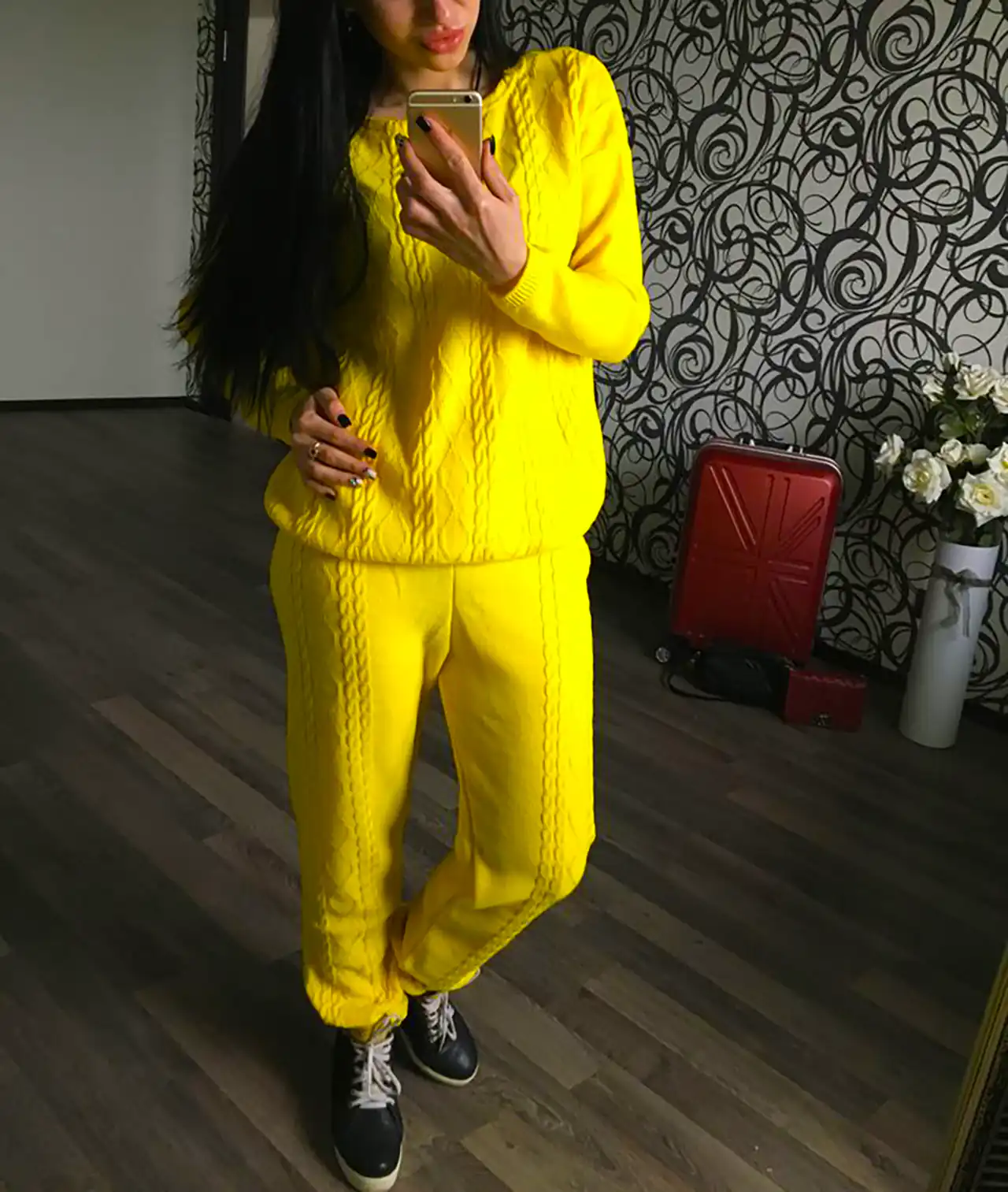 بلوز شلوار بافت پاییزی