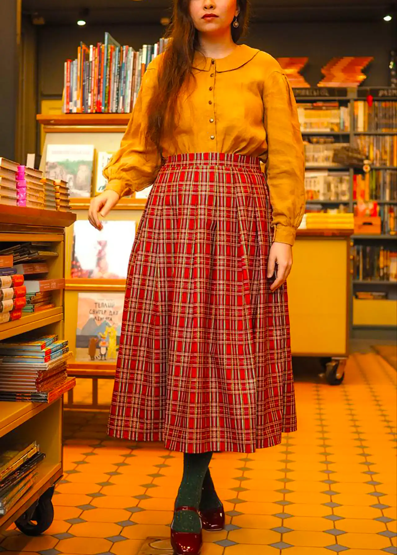 دامن کلوش پاییزی شیک