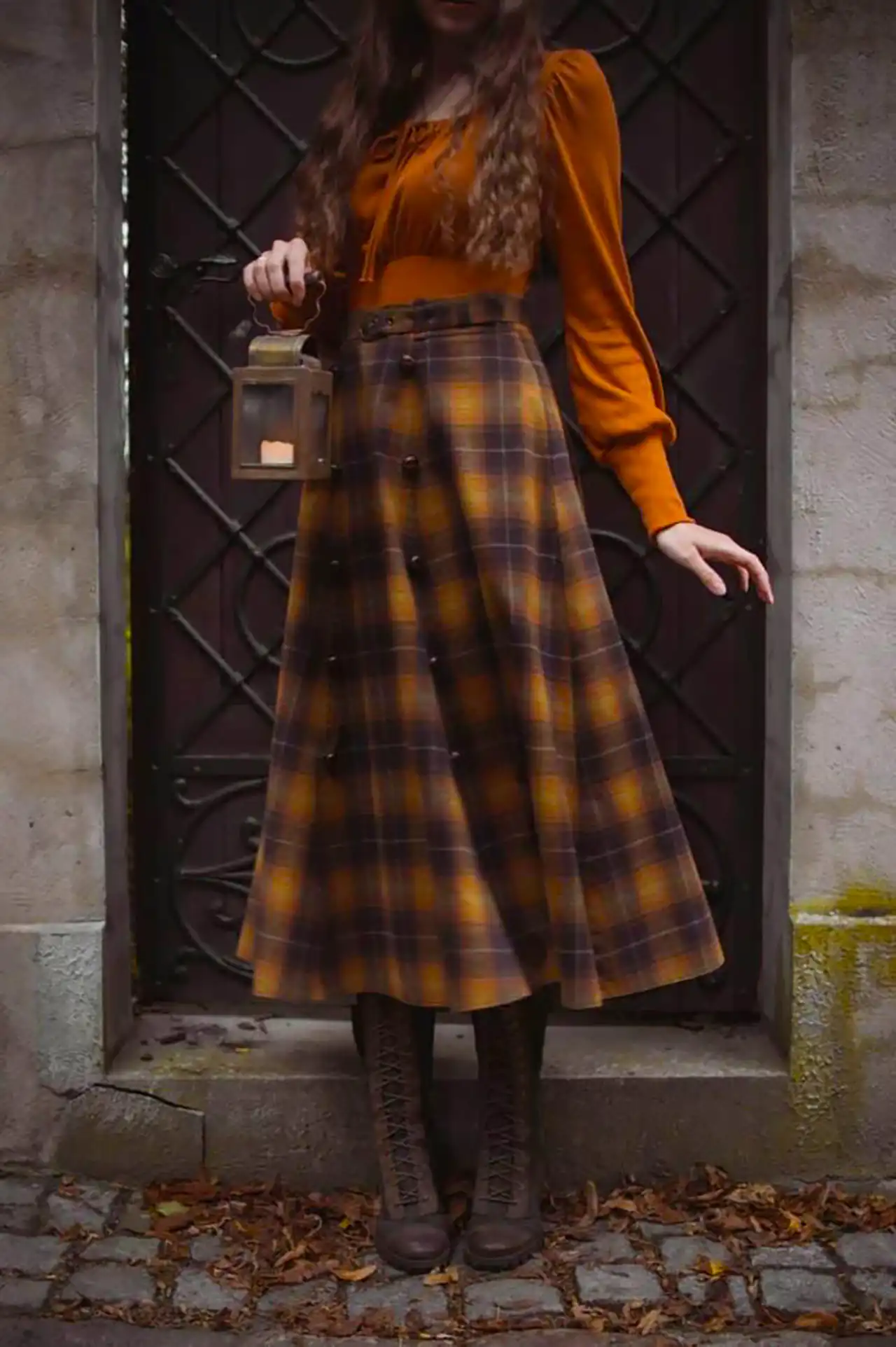 دامن کلوش پاییزی شیک