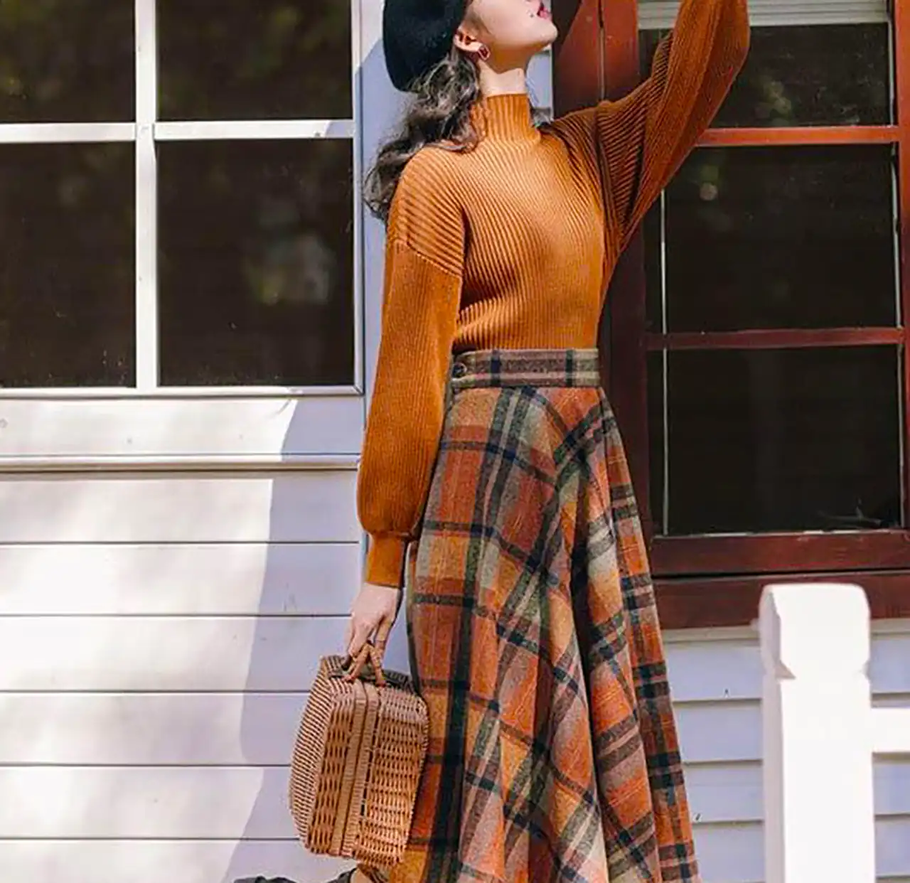 دامن کلوش پاییزی شیک