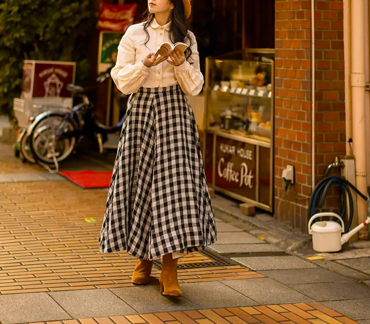 دامن کلوش پاییزی شیک