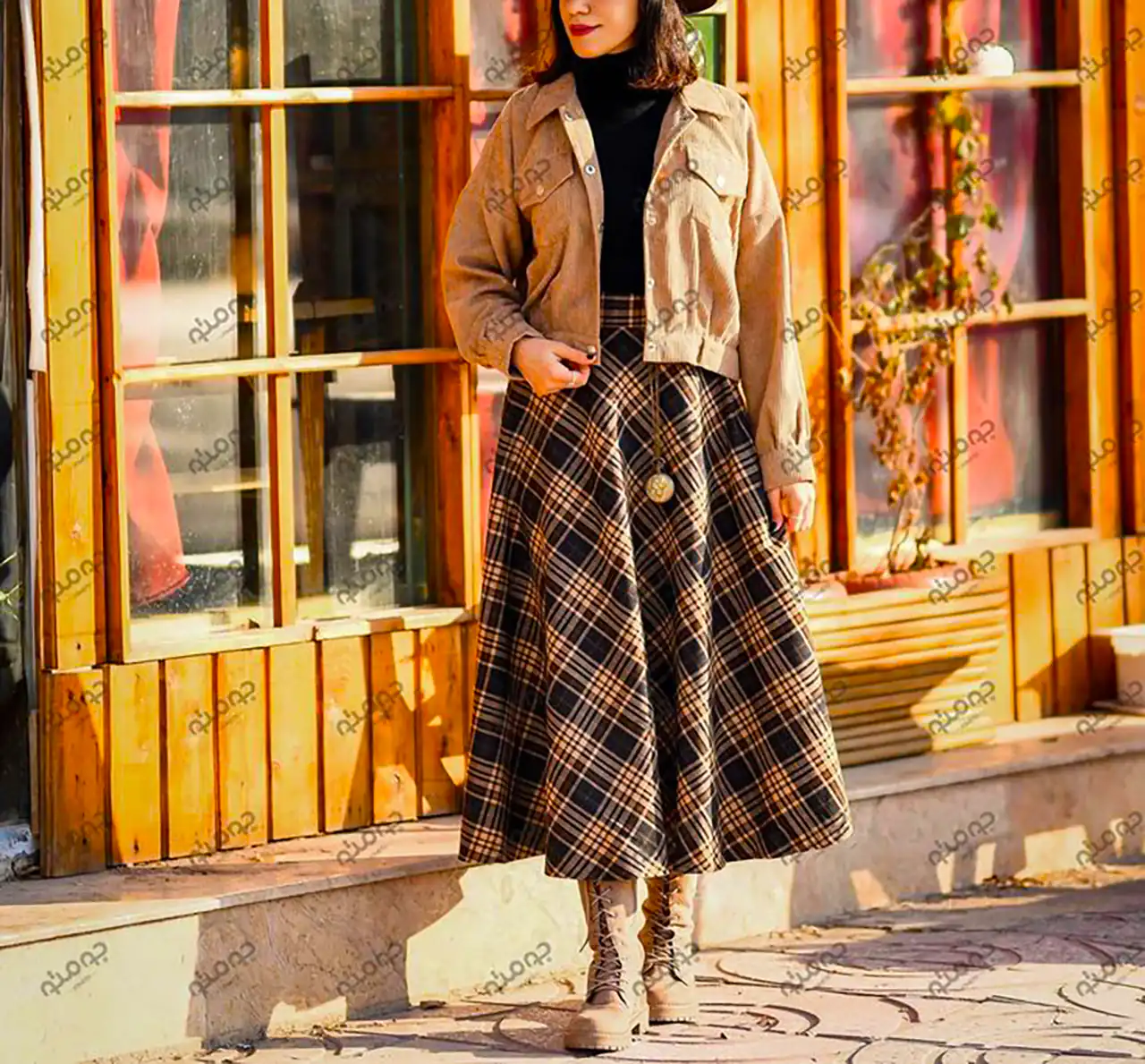 دامن کلوش پاییزی شیک