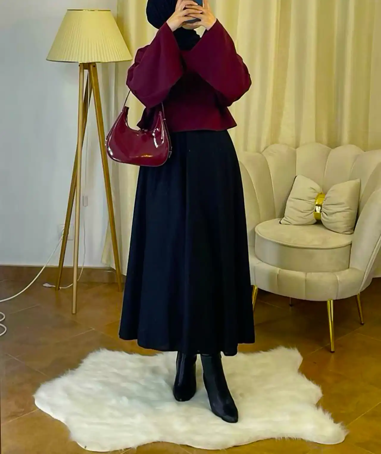 دامن کلوش پاییزی شیک