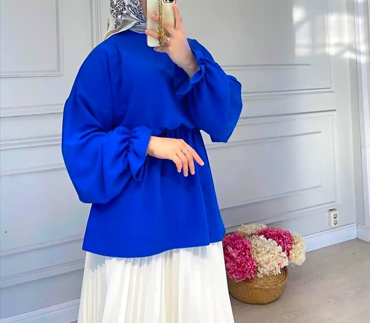 استایل آبی شیک زنانه