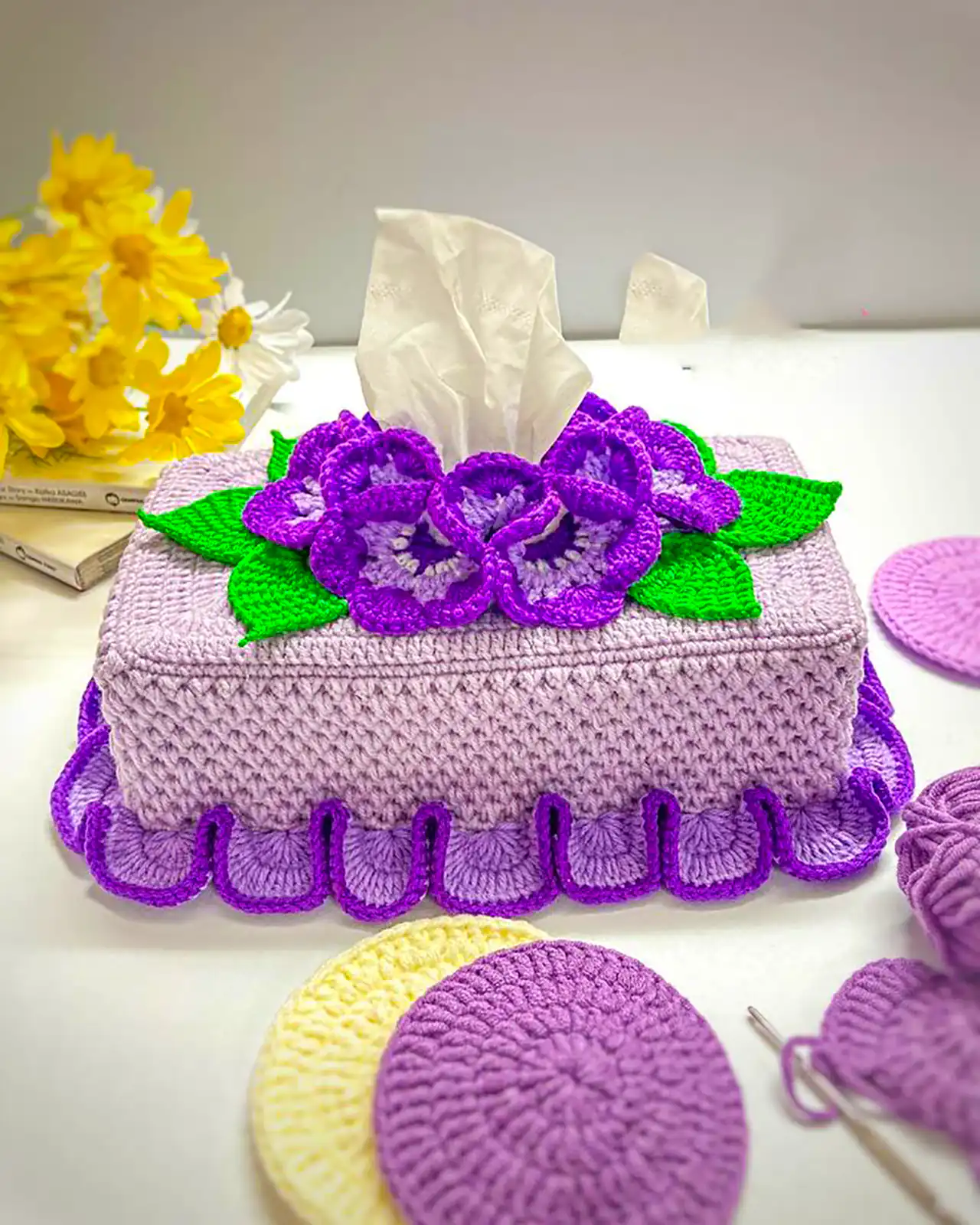 جا دستمال کاغذی بافت