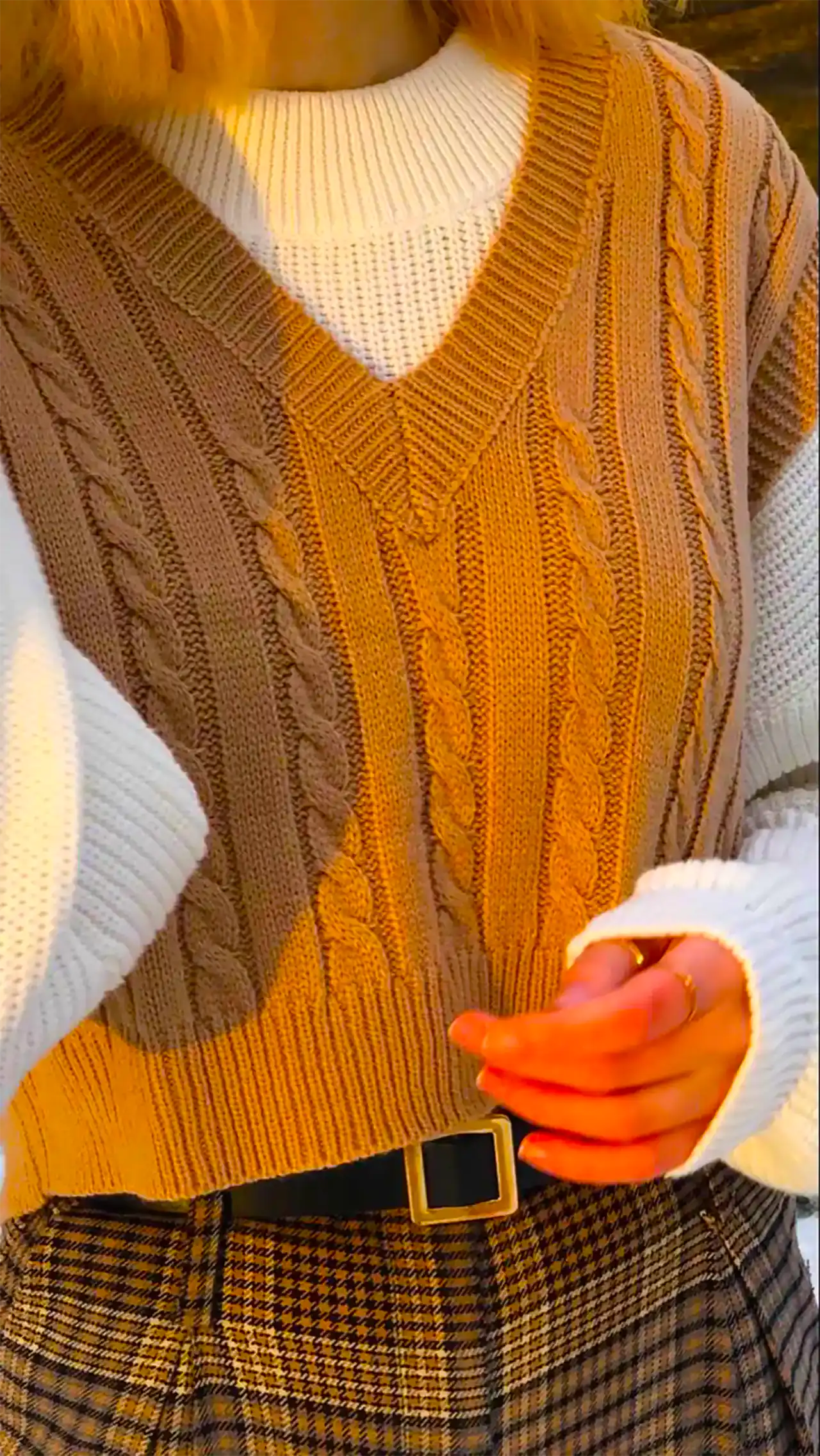 جلیقه بافت مینیمال