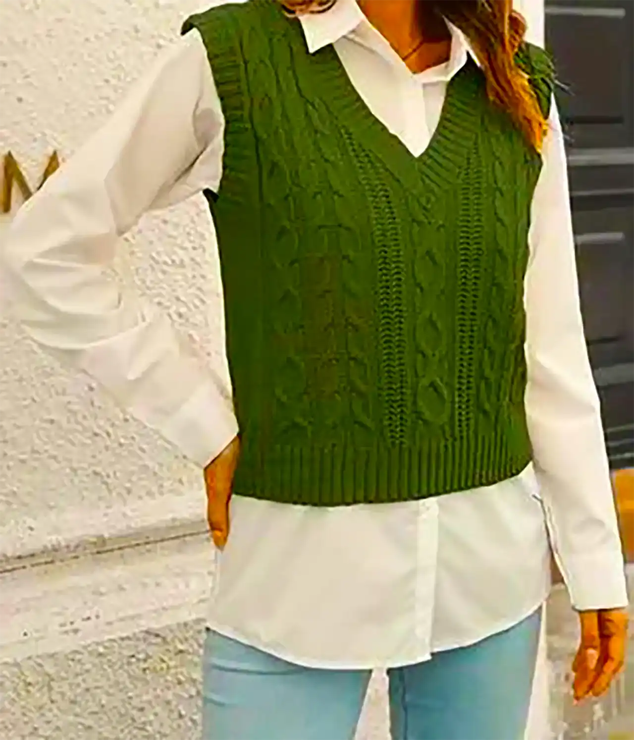 جلیقه بافت مینیمال