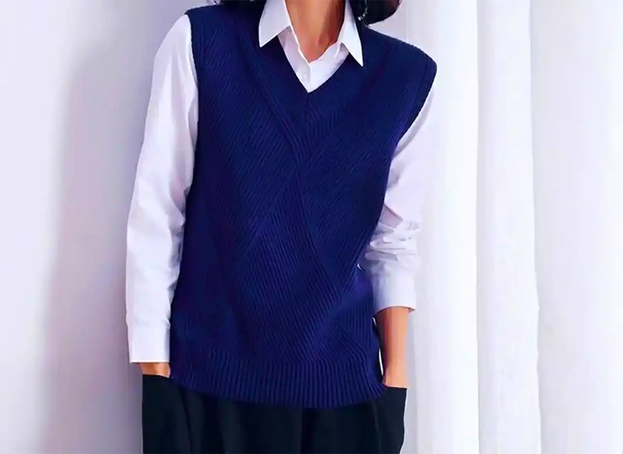 جلیقه بافت مینیمال