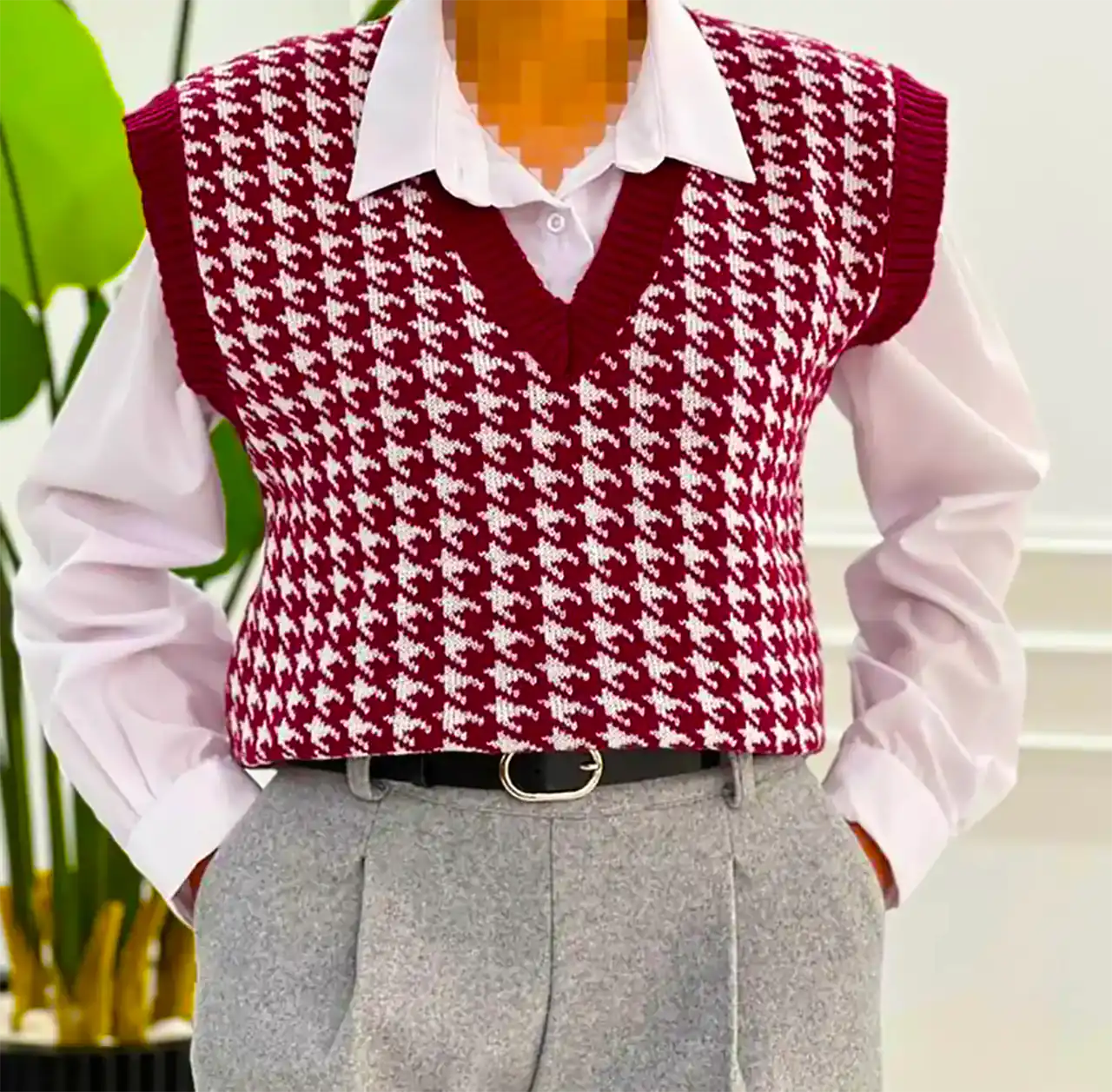 جلیقه بافت مینیمال