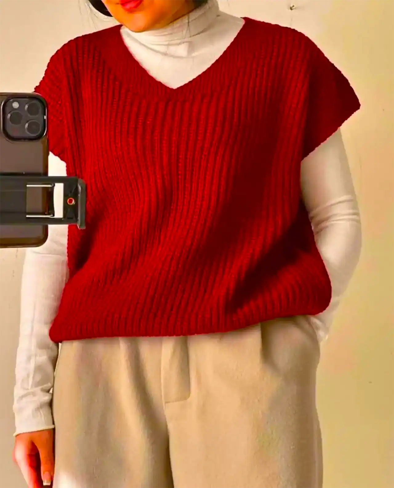 جلیقه بافت مینیمال