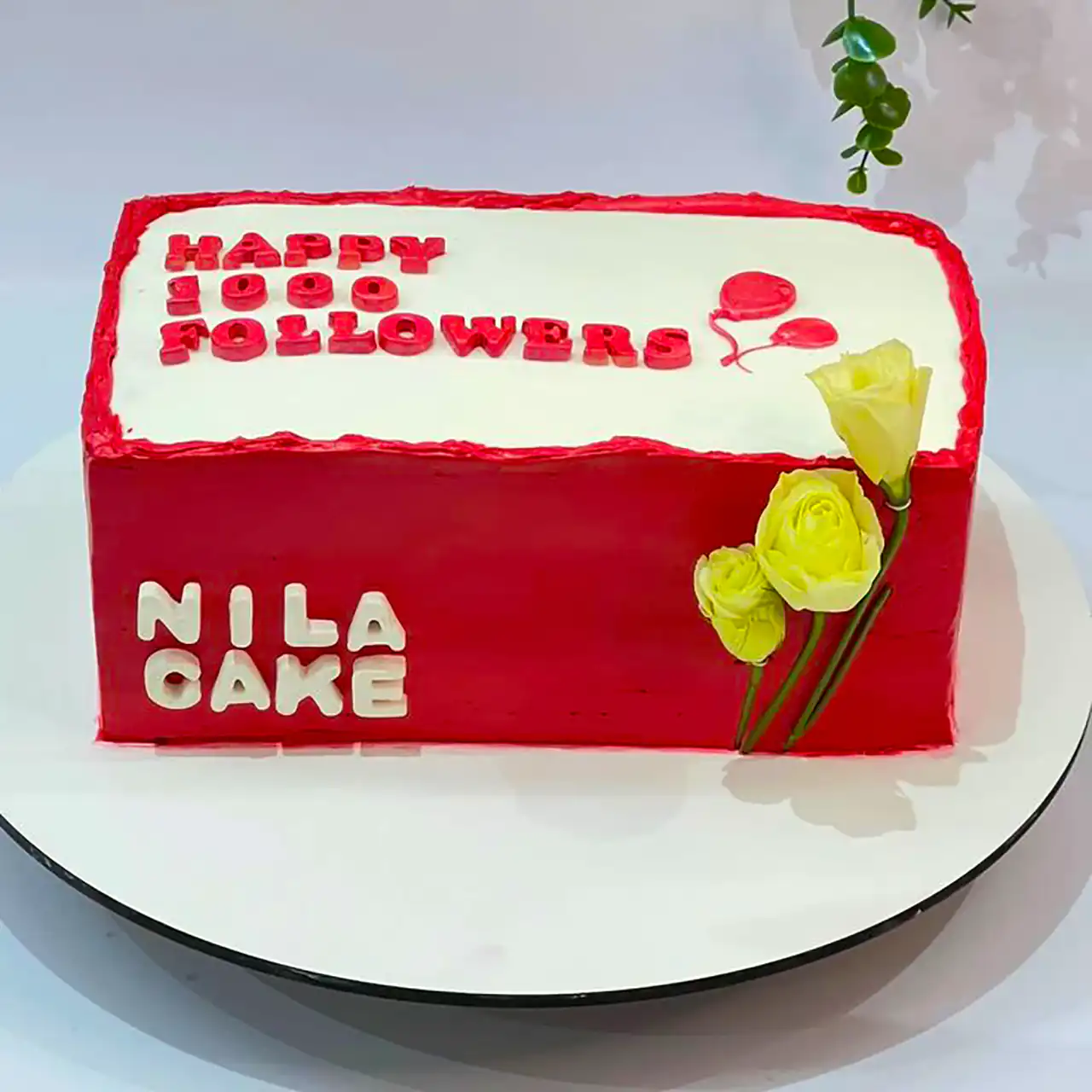 کیک مستطیلی تولد