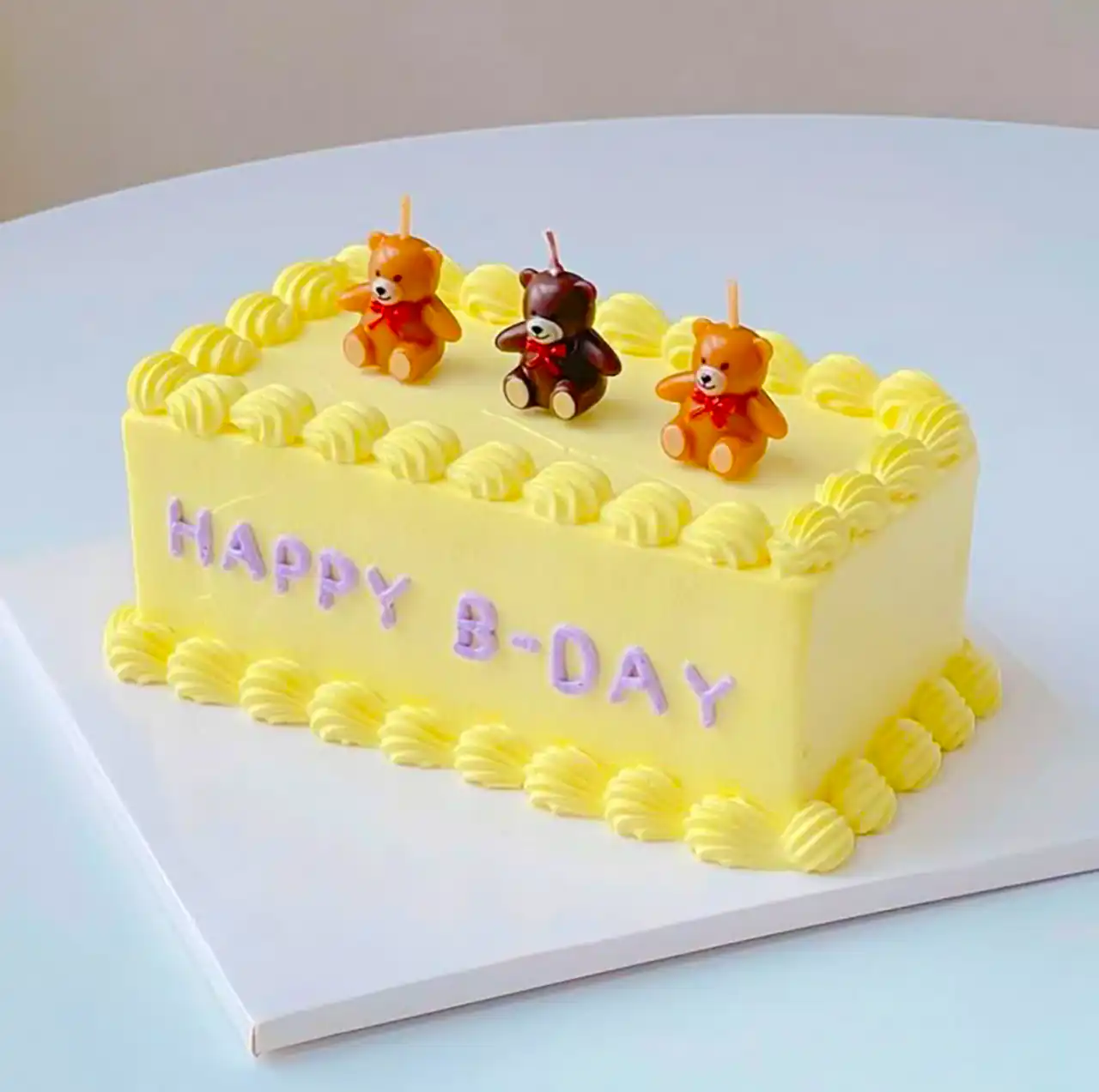 کیک مستطیلی تولد