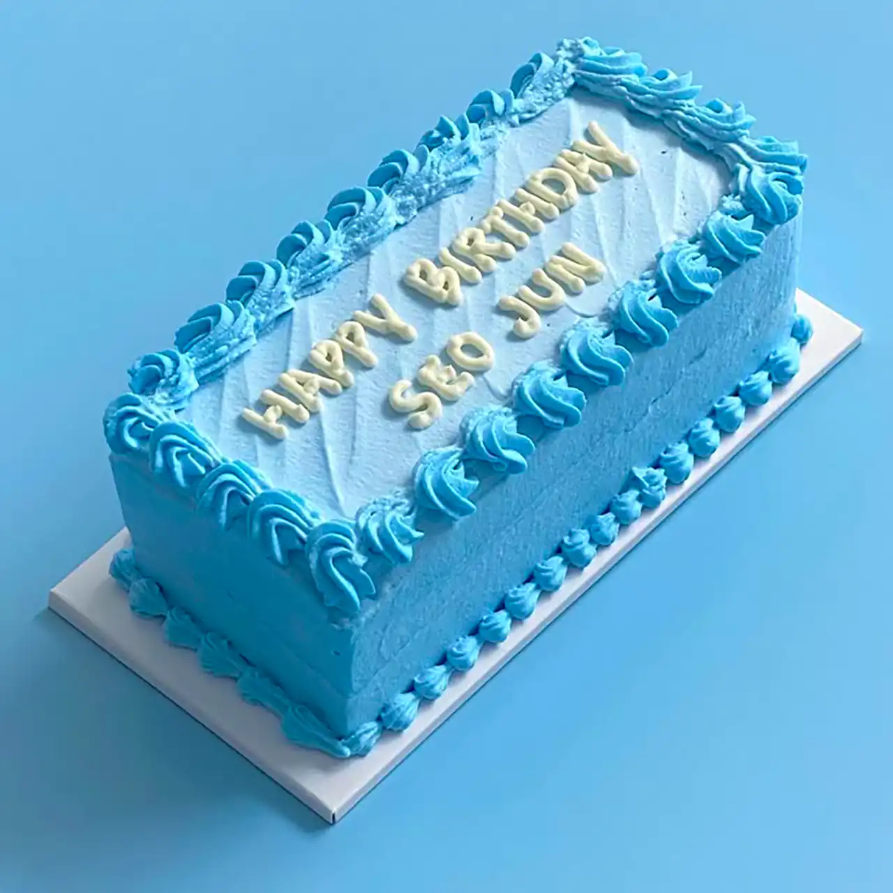 کیک مستطیلی تولد